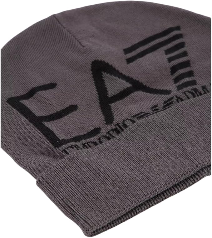 CAPPELLO UOMO EA7 CON LOGO|Colore:Grigio-nero