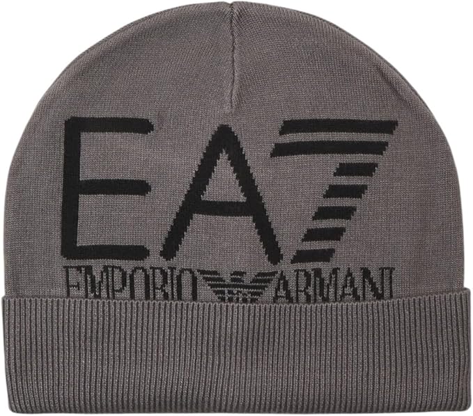 CAPPELLO UOMO EA7 CON LOGO|Colore:Grigio-nero