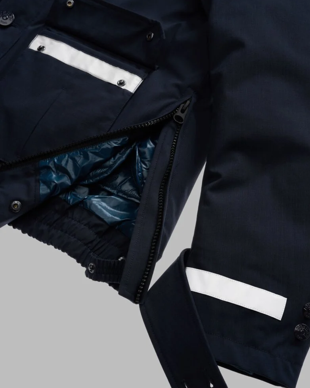 GIUBBOTTO WARD UOMO CON COLLO IN ECOPELLICCIA|Colore:Blu