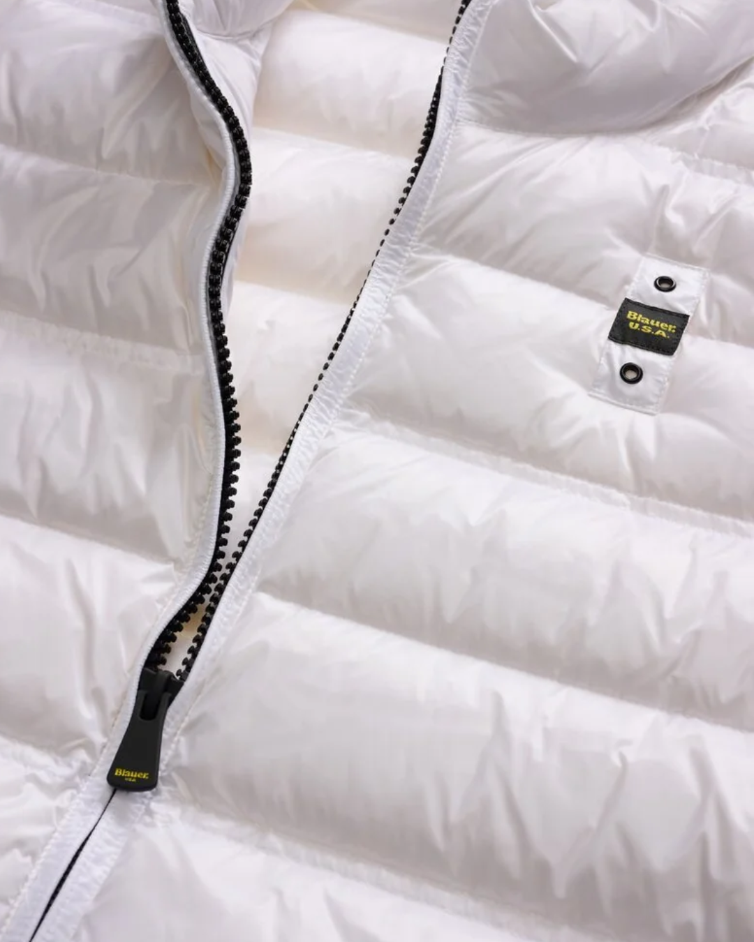 PIUMINO CON COLLO ALLA COREANA BELMONT|Colore:Bianco