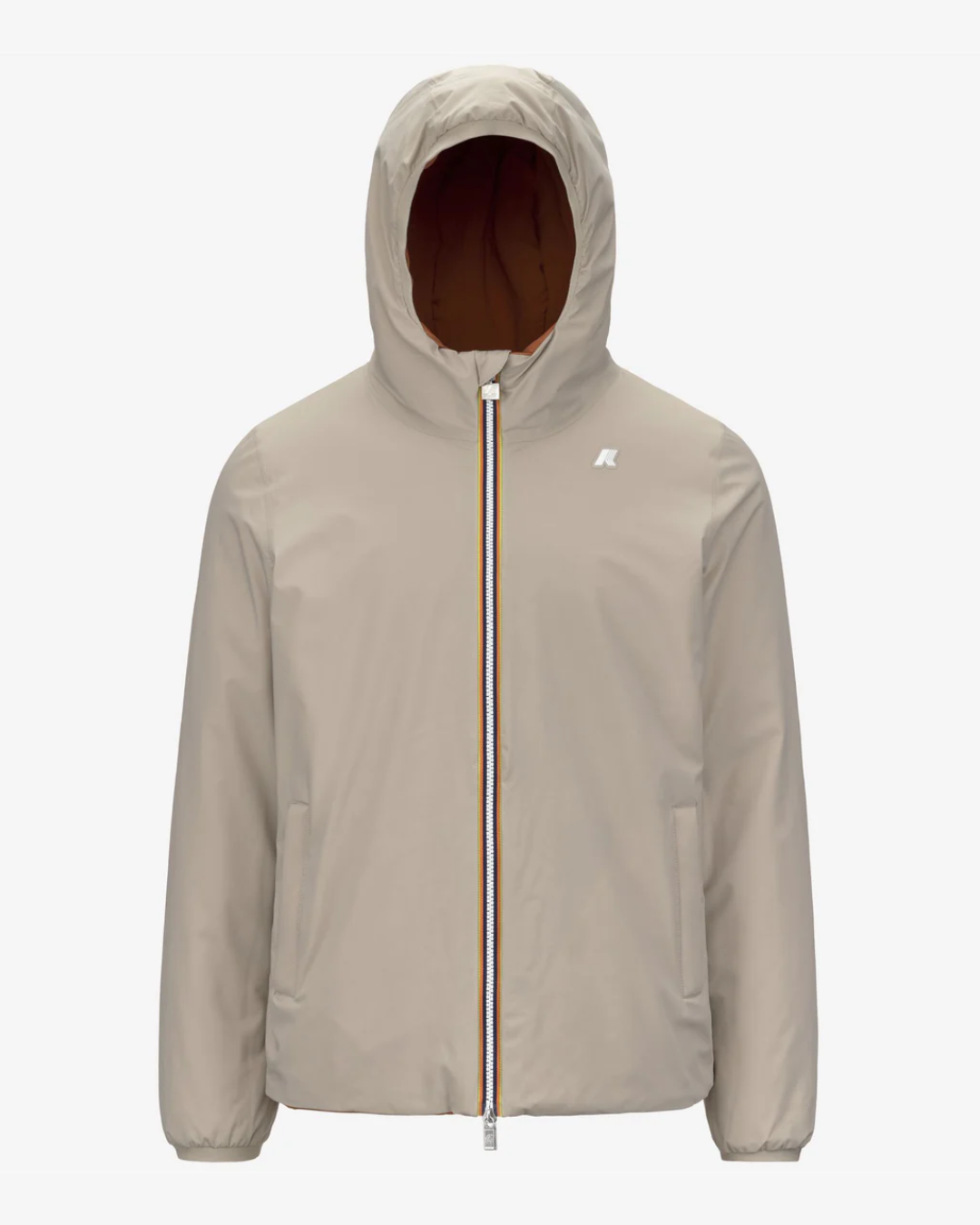 GIUBBOTTO REVERSIBILE|Colore:Beige cashmere-orange adobe