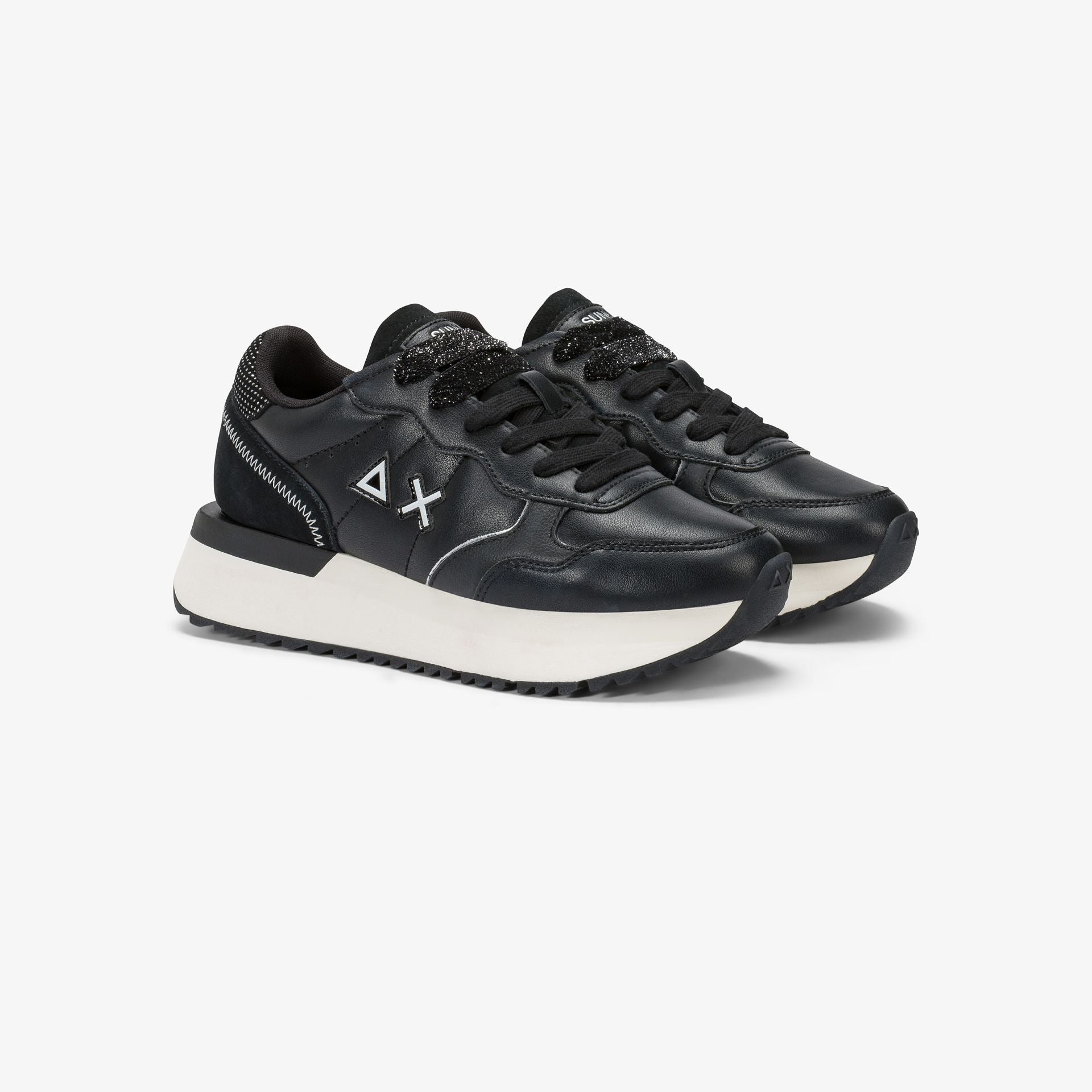 Sneaker Big Ally in similpelle e suede|Colore:Nero