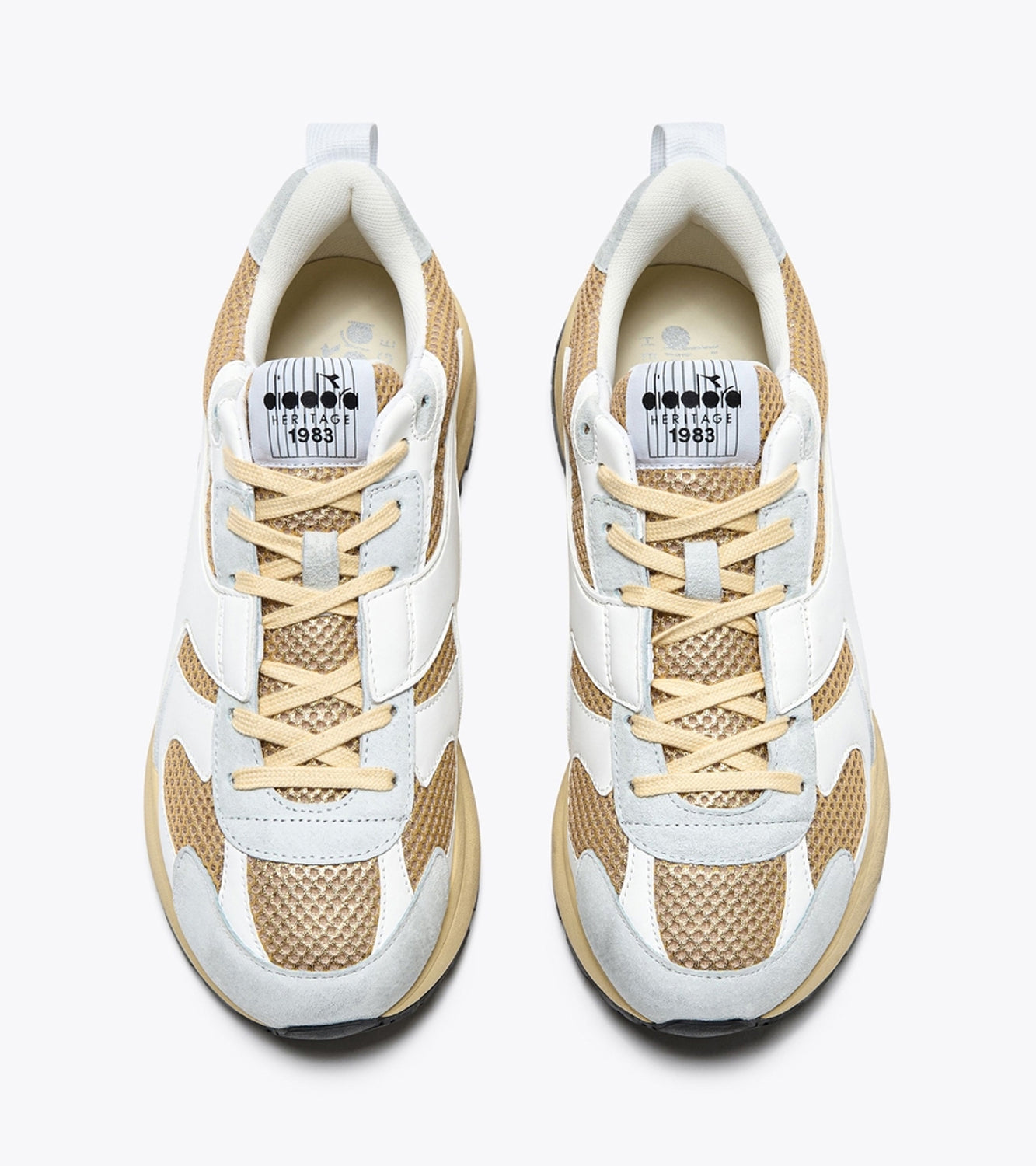 SNEAKERS DIADORA HERITAGE|Colore:Bianco/oro