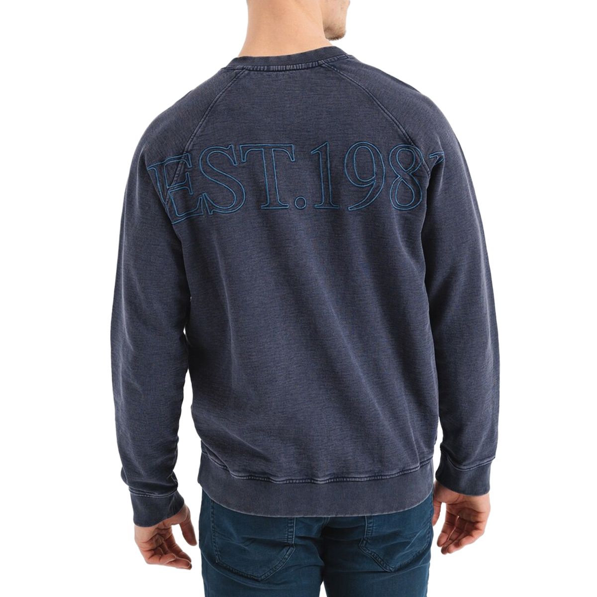 FELPA GIROCOLLO |Colore:Blu