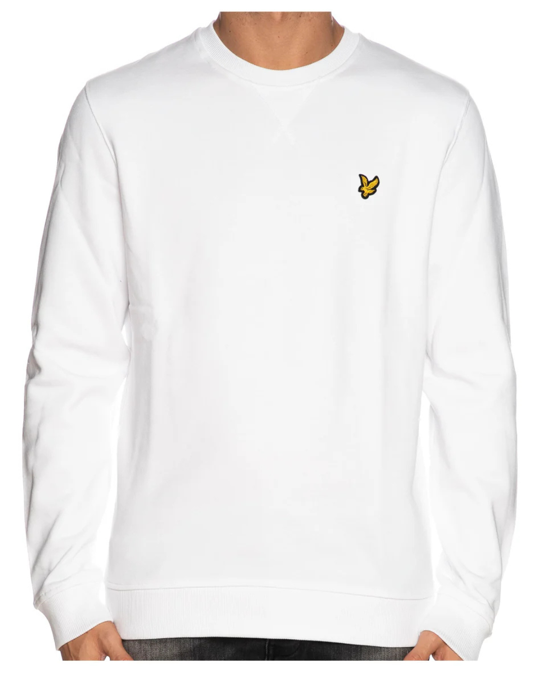 FELPA GIROCOLLO - BRUSHED BACK CREW|Colore:Bianco