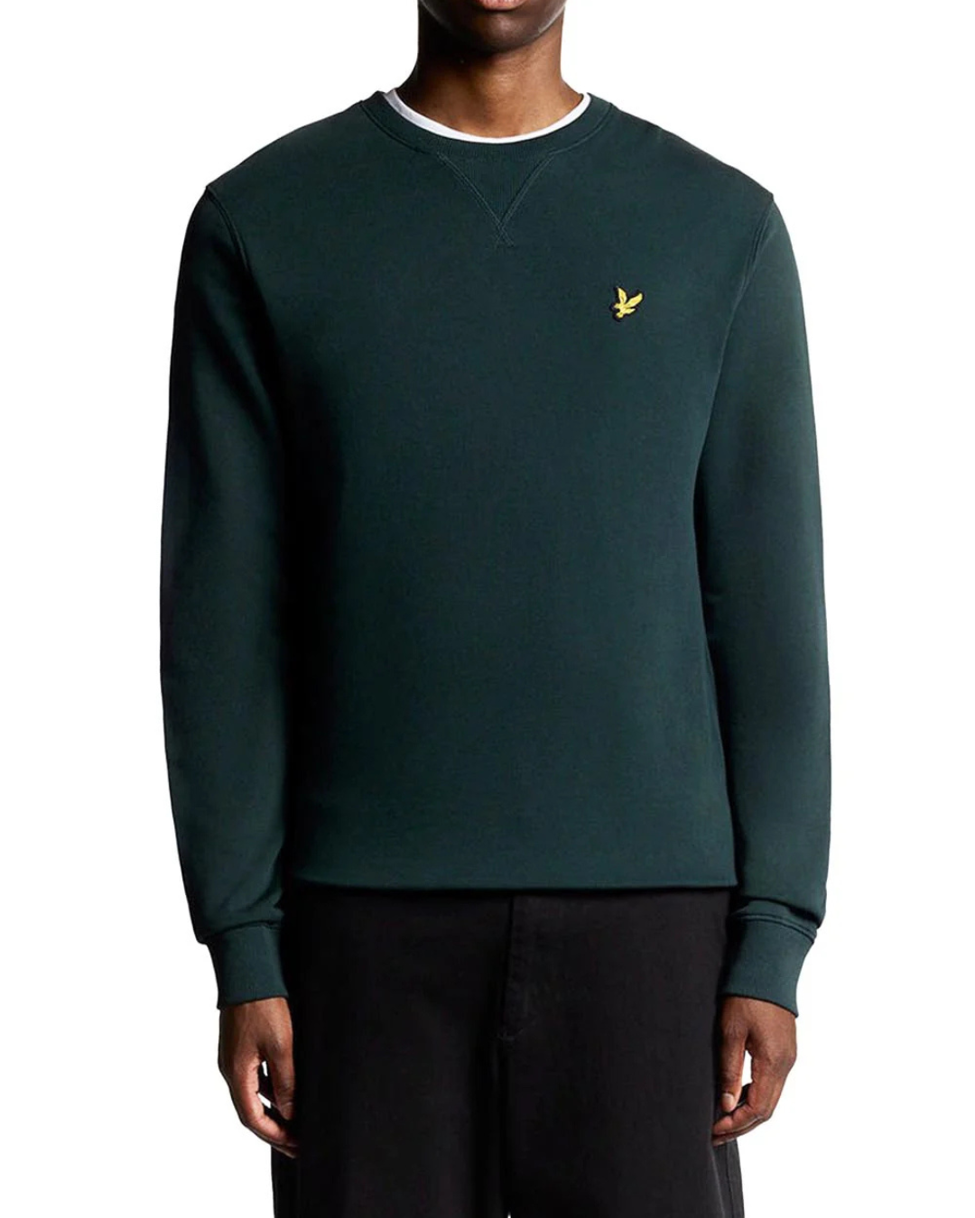 FELPA GIROCOLLO - BRUSHED BACK CREW|Colore:Verde