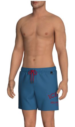 bermuda costume icebarg|Colore:Blue