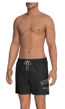 bermuda costume icebarg|Colore:Black