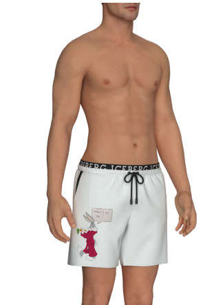 bermuda costume iceberg|Colore:White