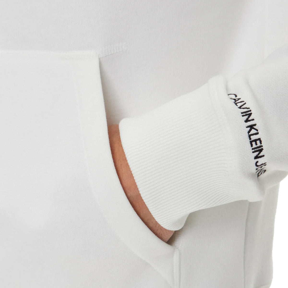 felpa essential regular uomo calvin klein jeans|Colore:Bianco
