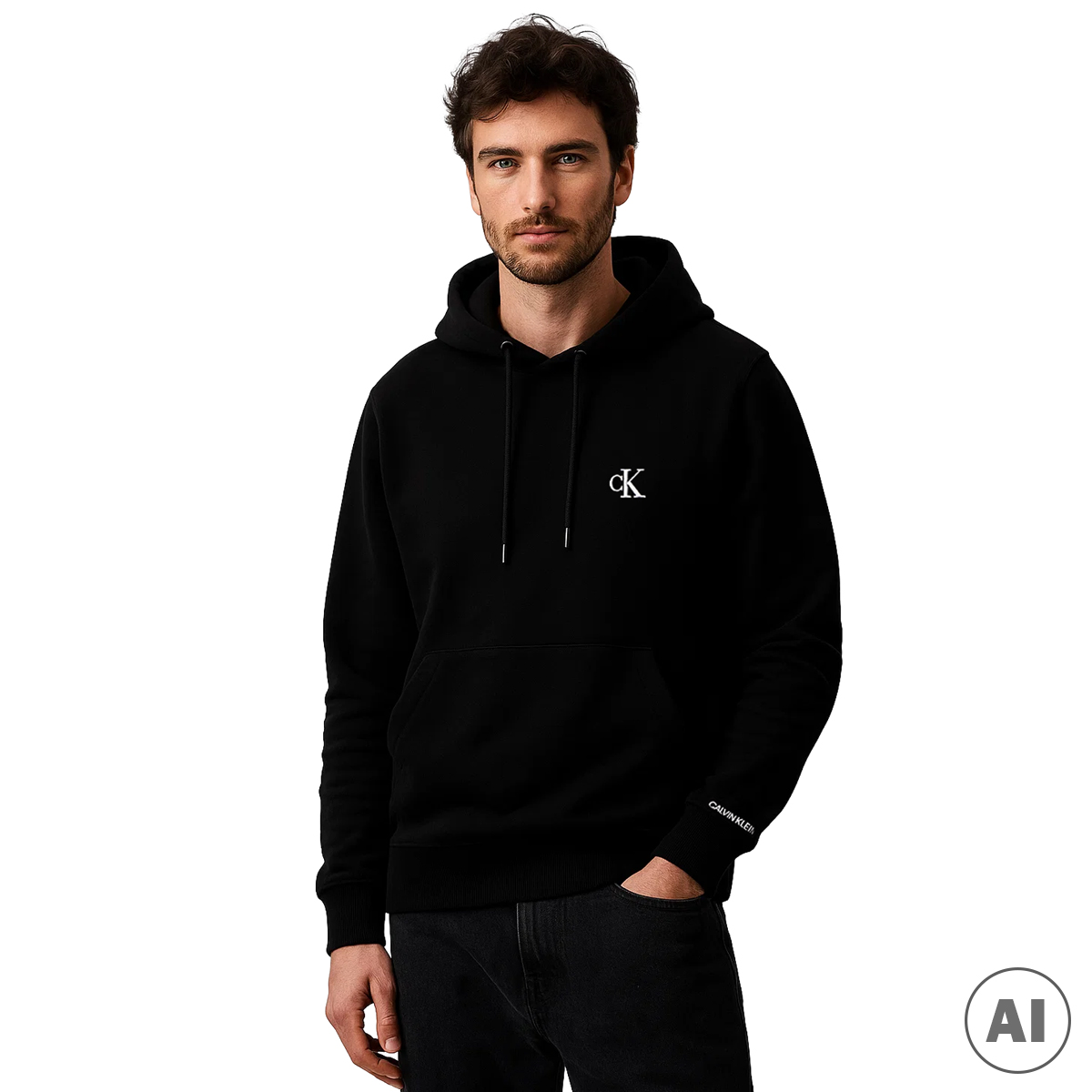 felpa essential regular uomo calvin klein jeans|Colore:Nero