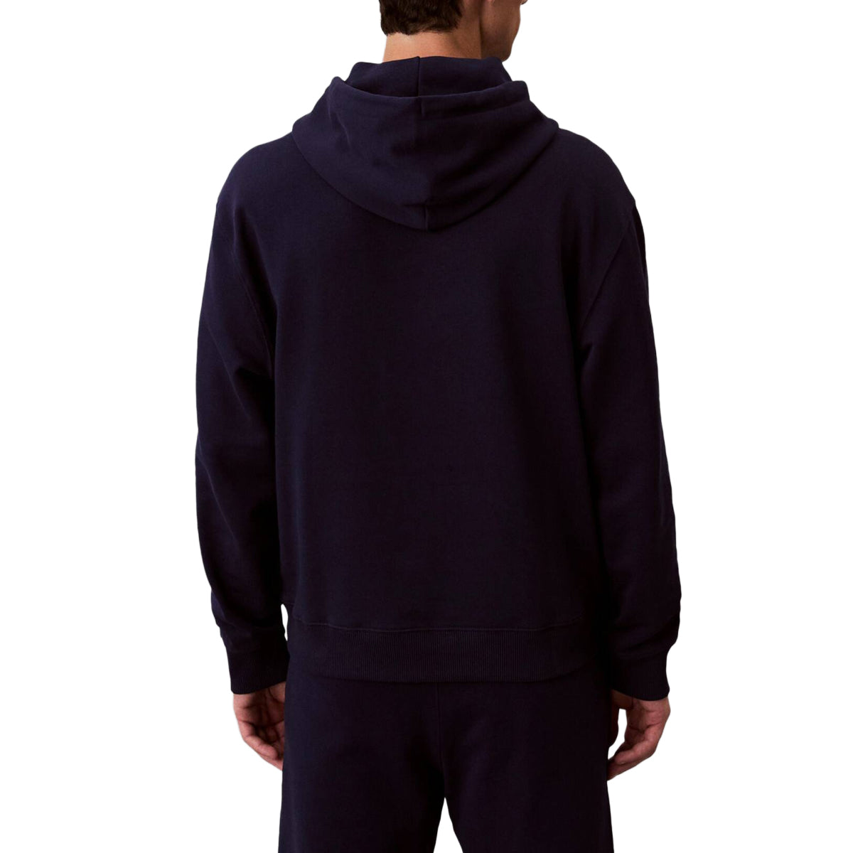 felpa uomo con cappuccio calvin klein |Colore:Nero and blue