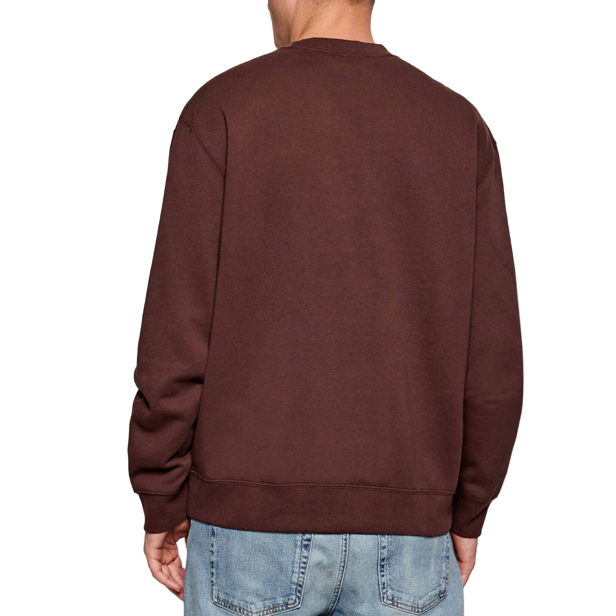 felpa uomo girocollo calvin klein |Colore:Marrone