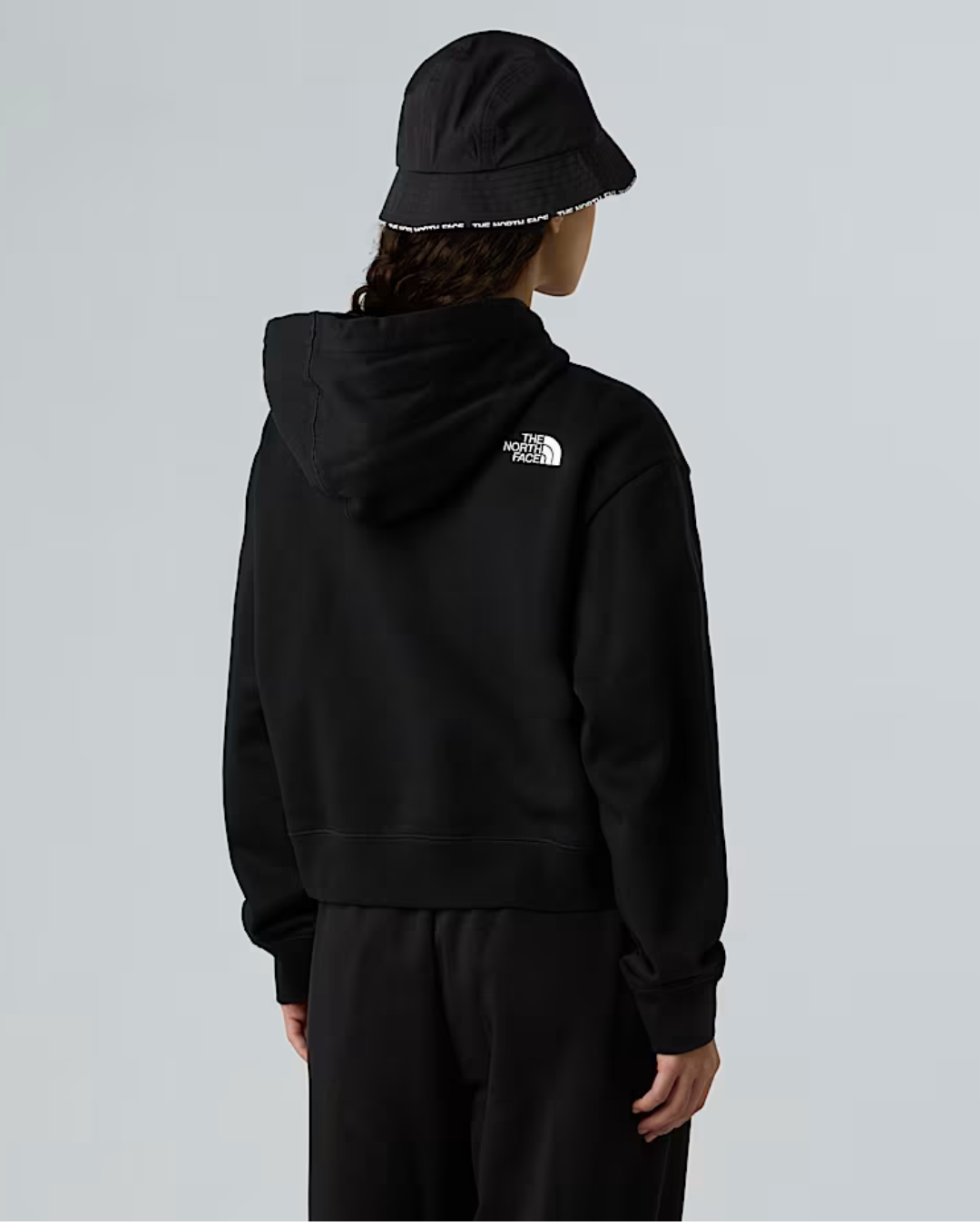 FELPA CROP CON CAPPUCCIO - ESSENTIAL CROP|Colore:Nero