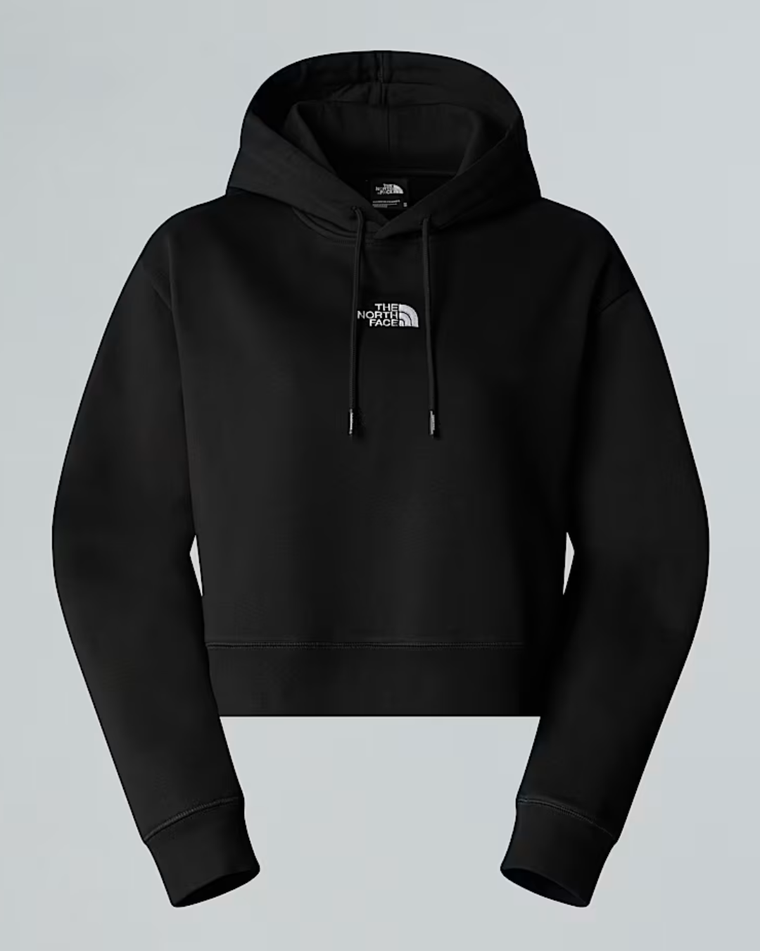 FELPA CROP CON CAPPUCCIO - ESSENTIAL CROP|Colore:Nero