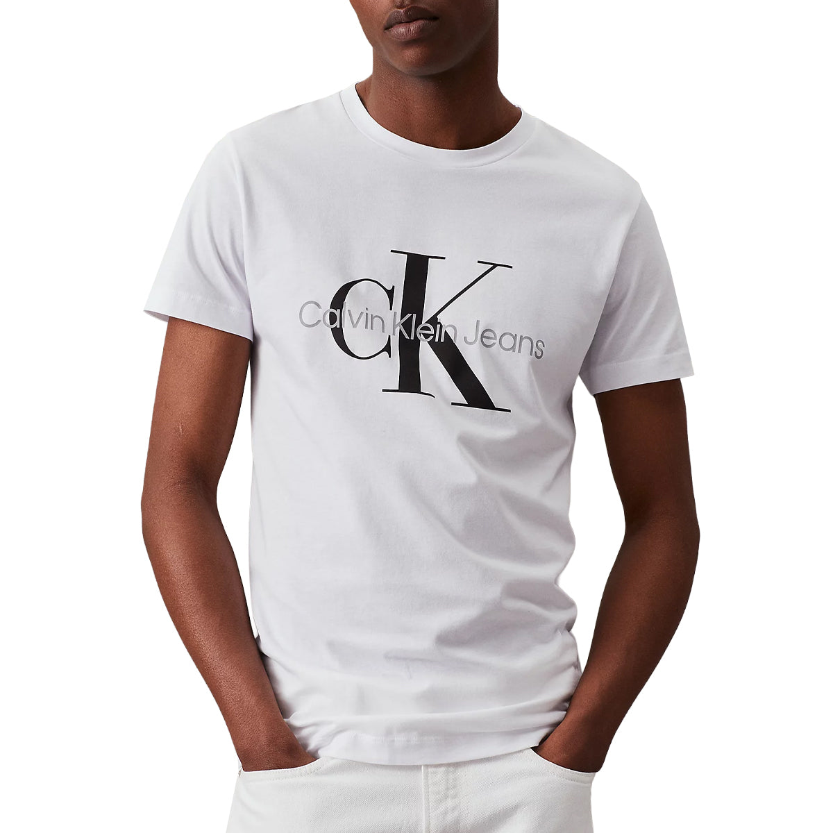 t-shirt uomo calvin klein jeans |Colore:Bianco