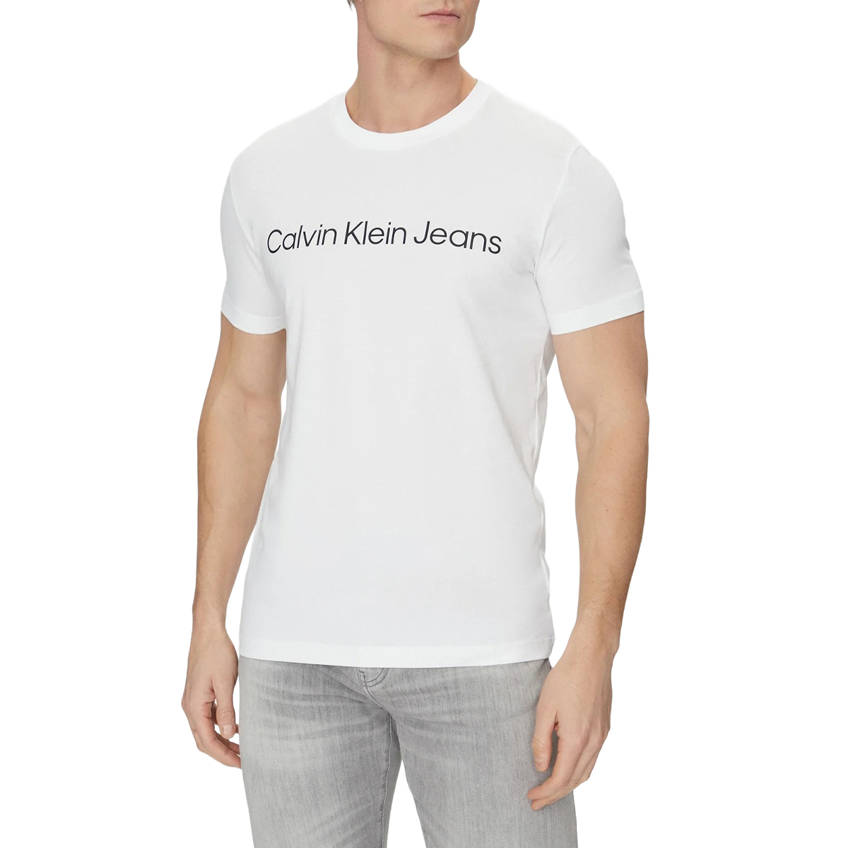 t-shirt uomo calvin klein jeans|Colore:Bianco