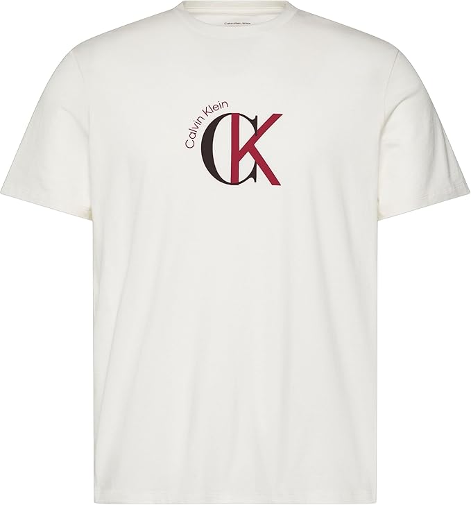 t-shirt regular fit calvin klein jeans |Colore:Bianca