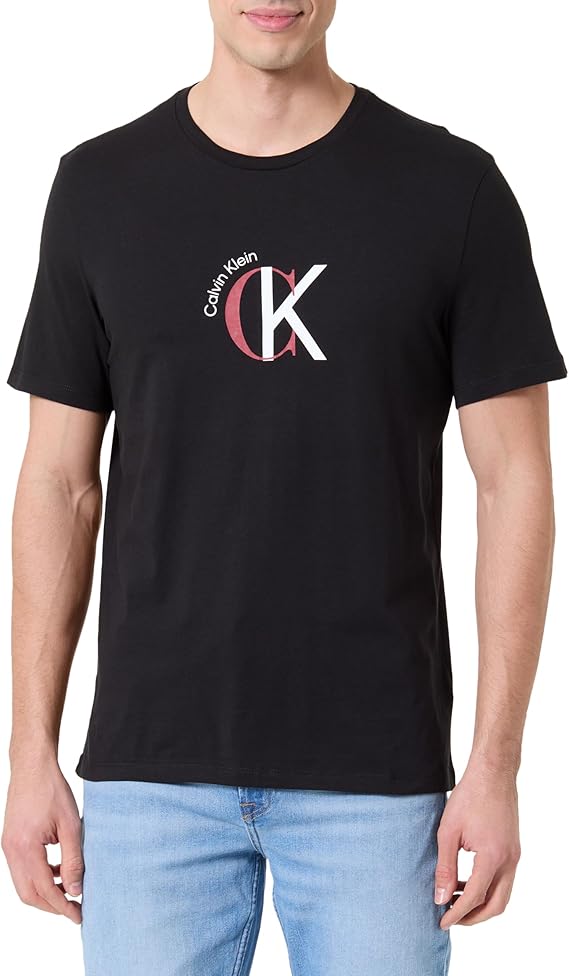 t-shirt regular fit calvin klein jeans |Colore:Black
