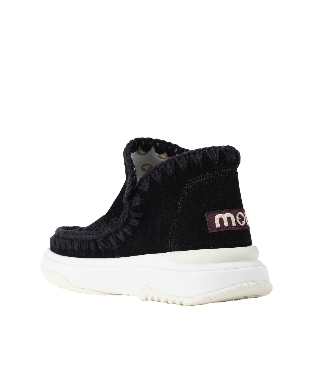 mou Jogger plain suede - woven lab|Colore:Black