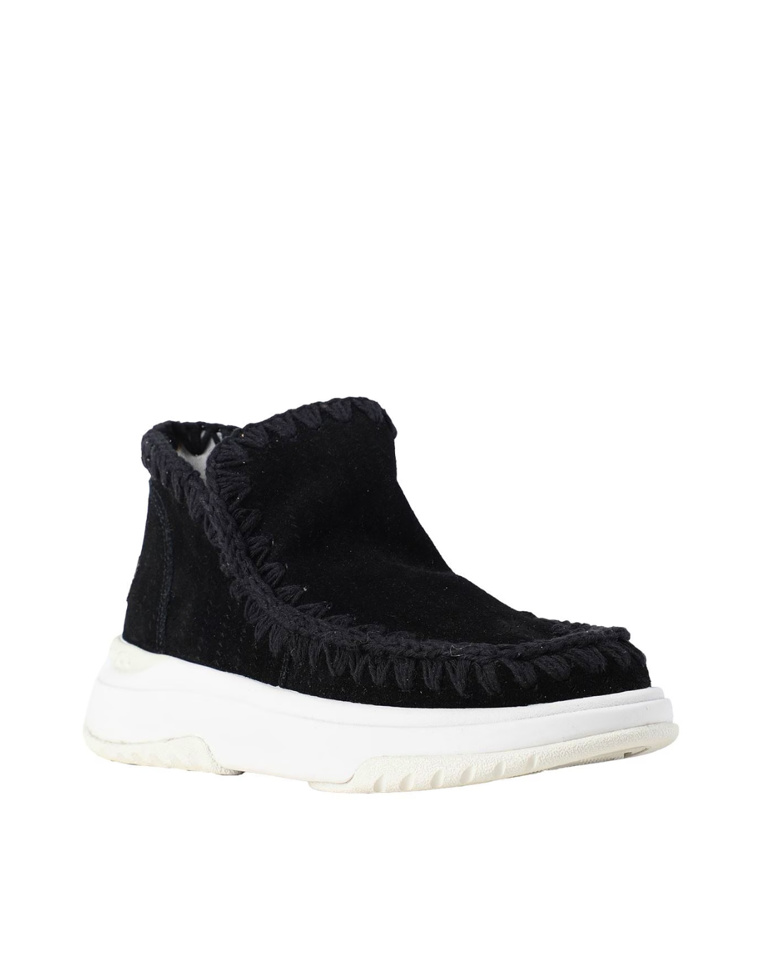 mou Jogger plain suede - woven lab|Colore:Black