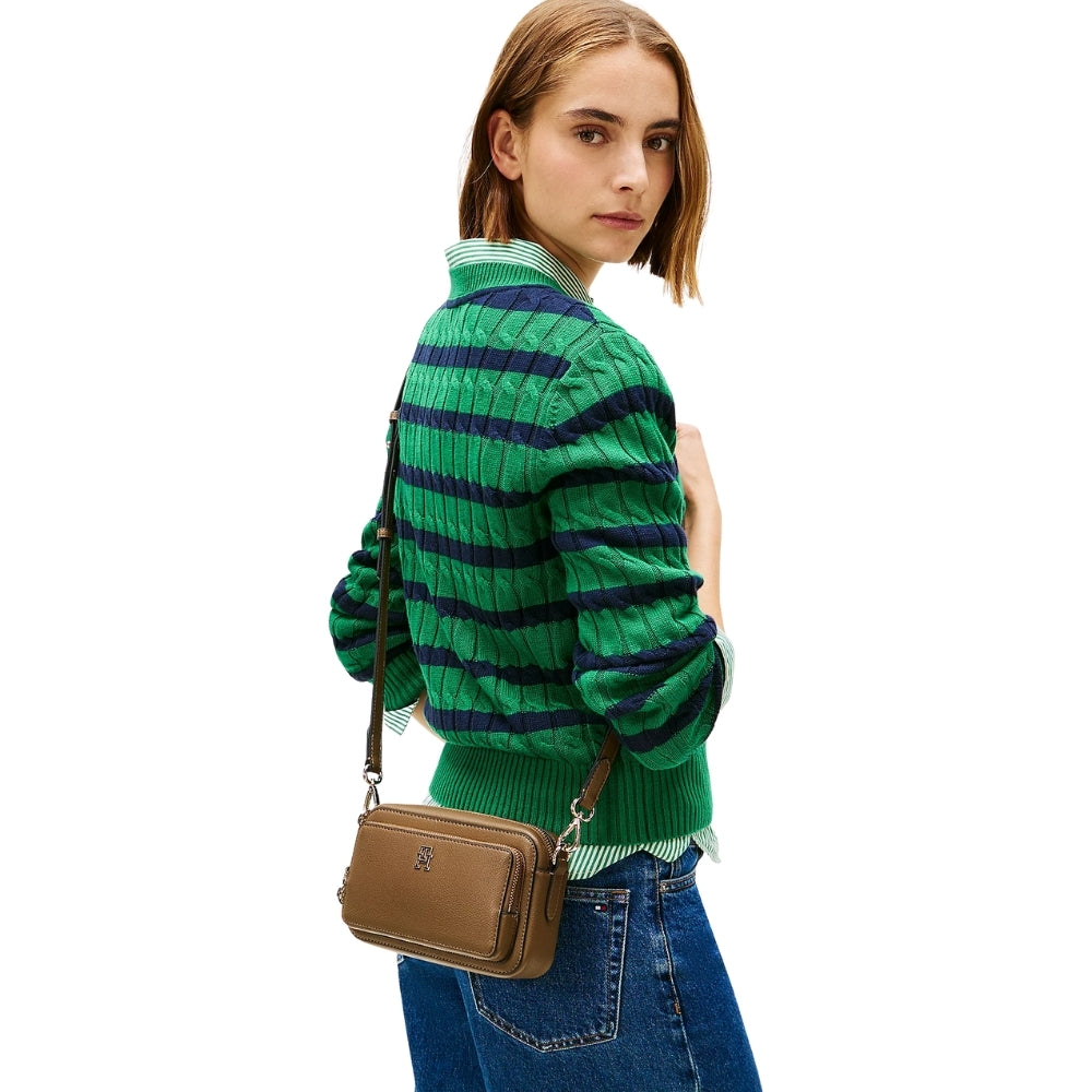 Camera Bag Tommy Hilfiger con tracolla|Colore:Verde