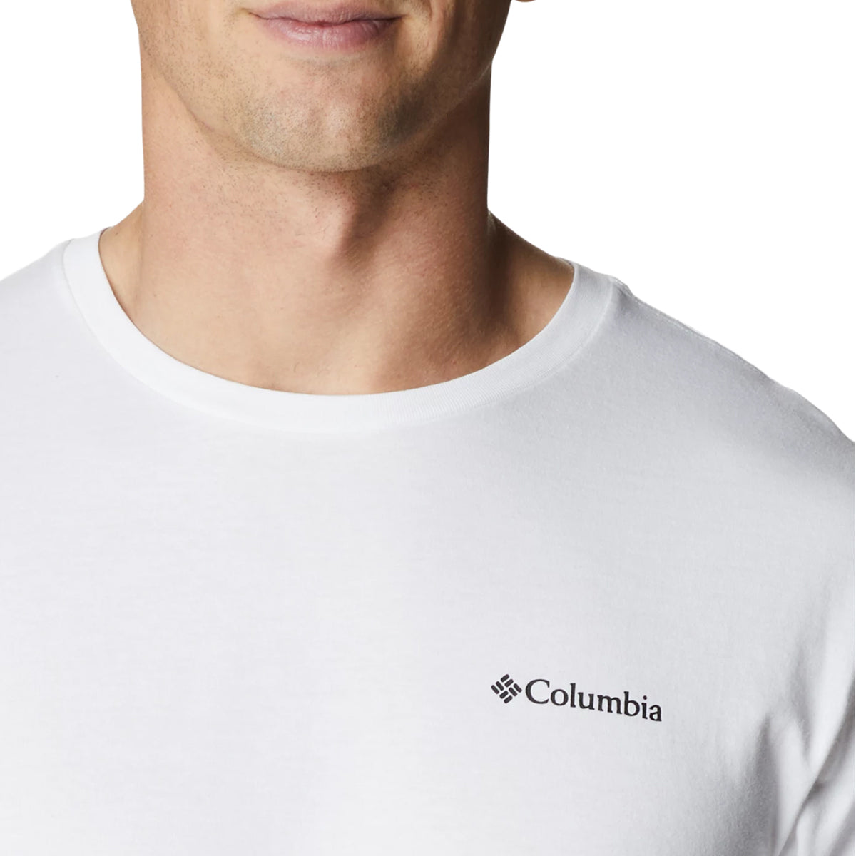 t-shirt uomo columbia |Colore:White