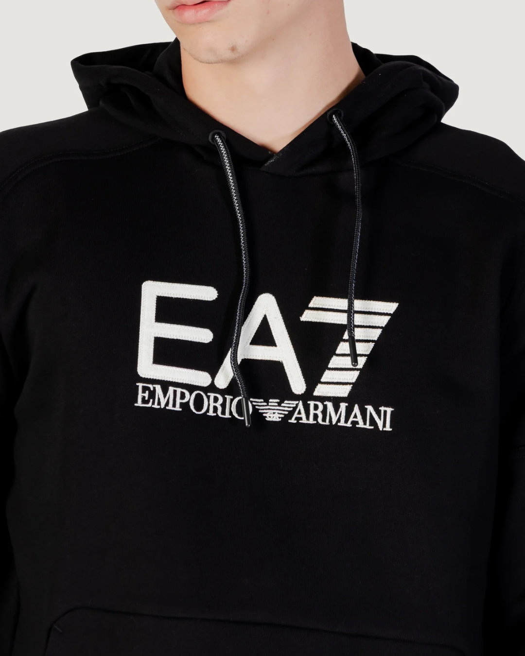 FELPA CON CAPPUCCIO|Colore:Nero