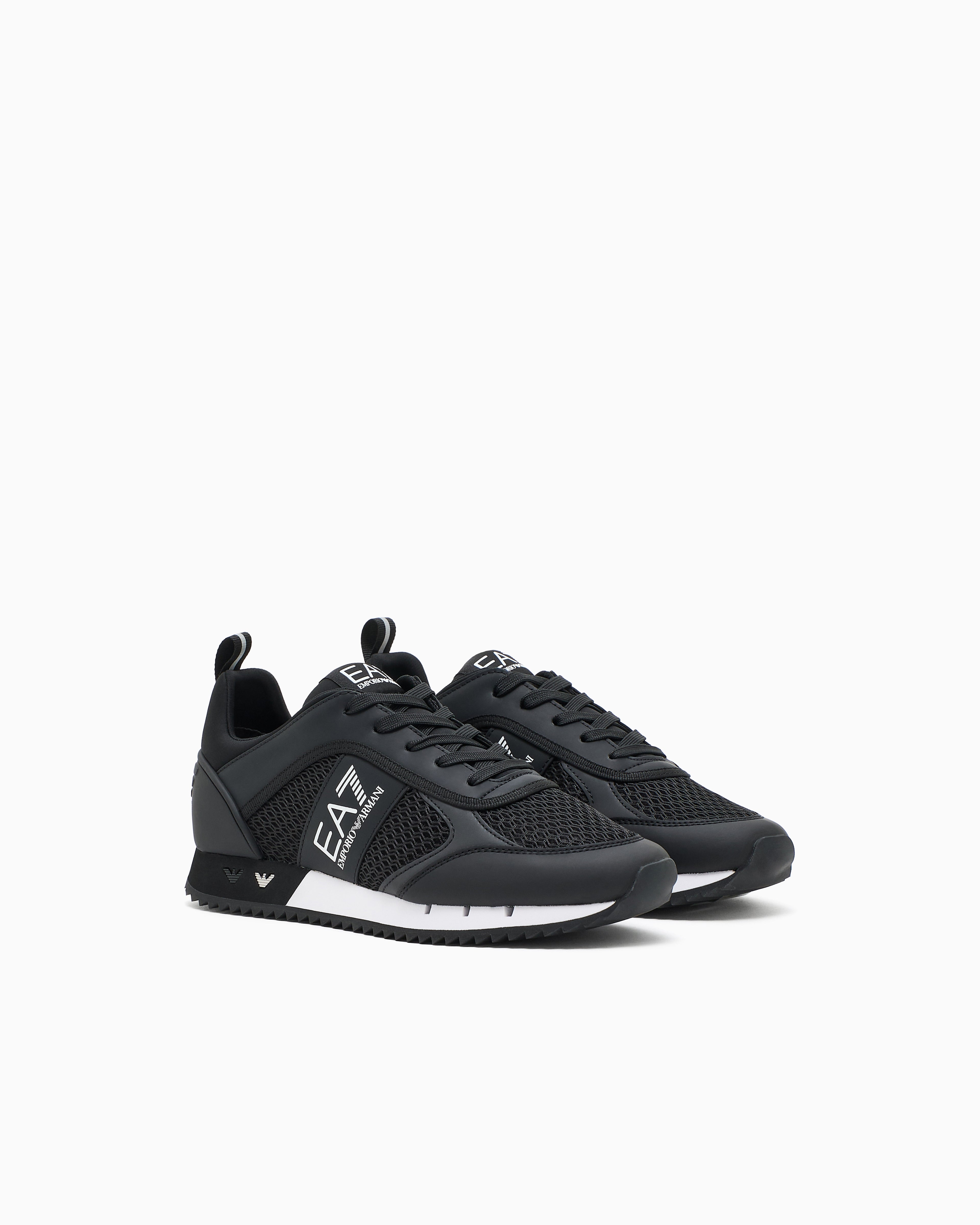 Sneakers Black and White Laces|Colore:Black/white
