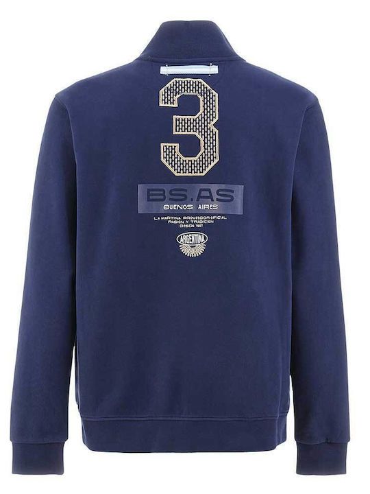 FELPA CON NZIP |Colore:Blue navy