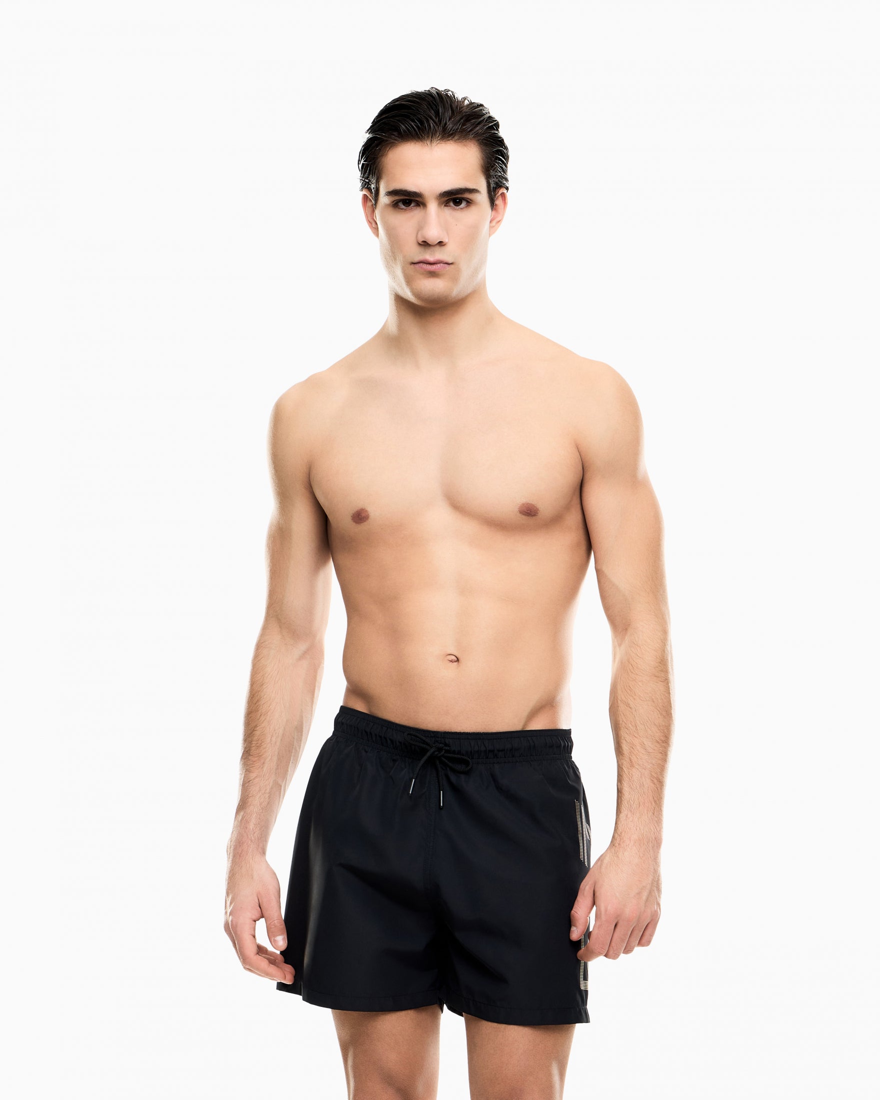 SWIMMING TRUNK ACTIVE|Colore:Black/gold