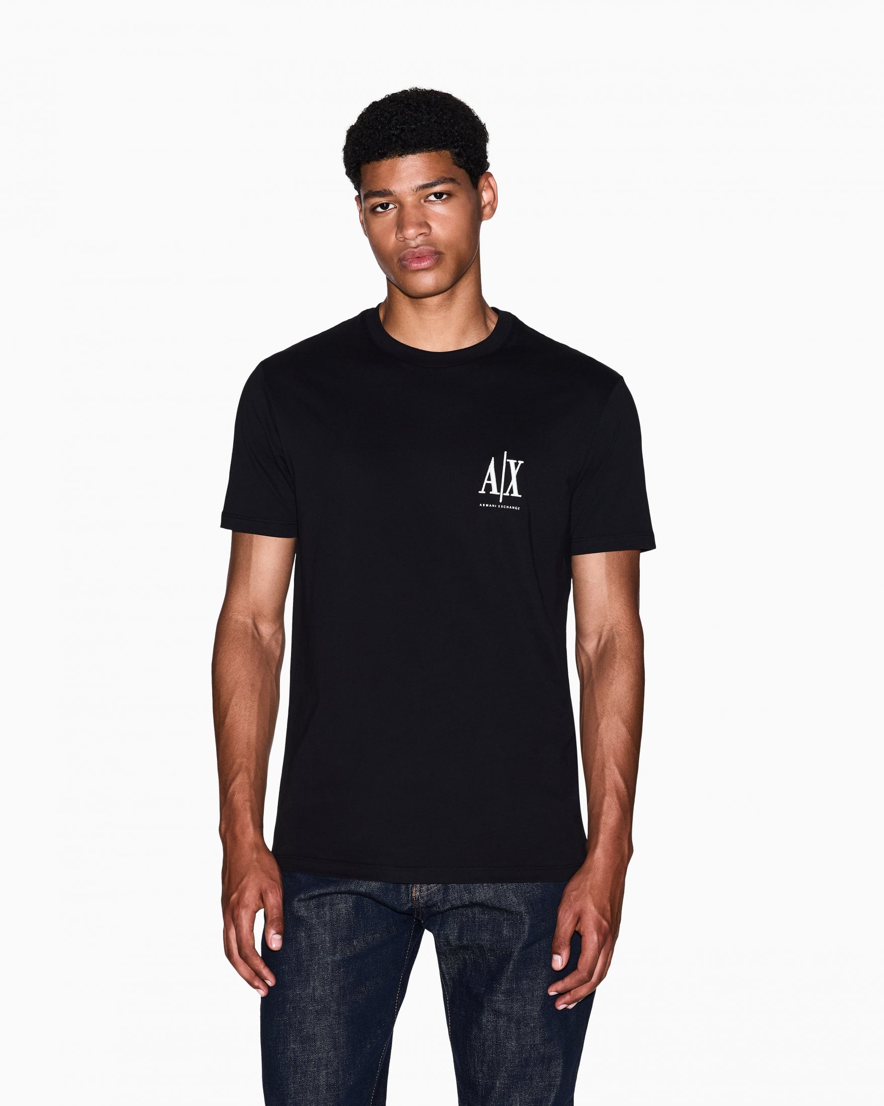 T-Shirt Regular Fit in Jersey di Cotone|Colore:Black