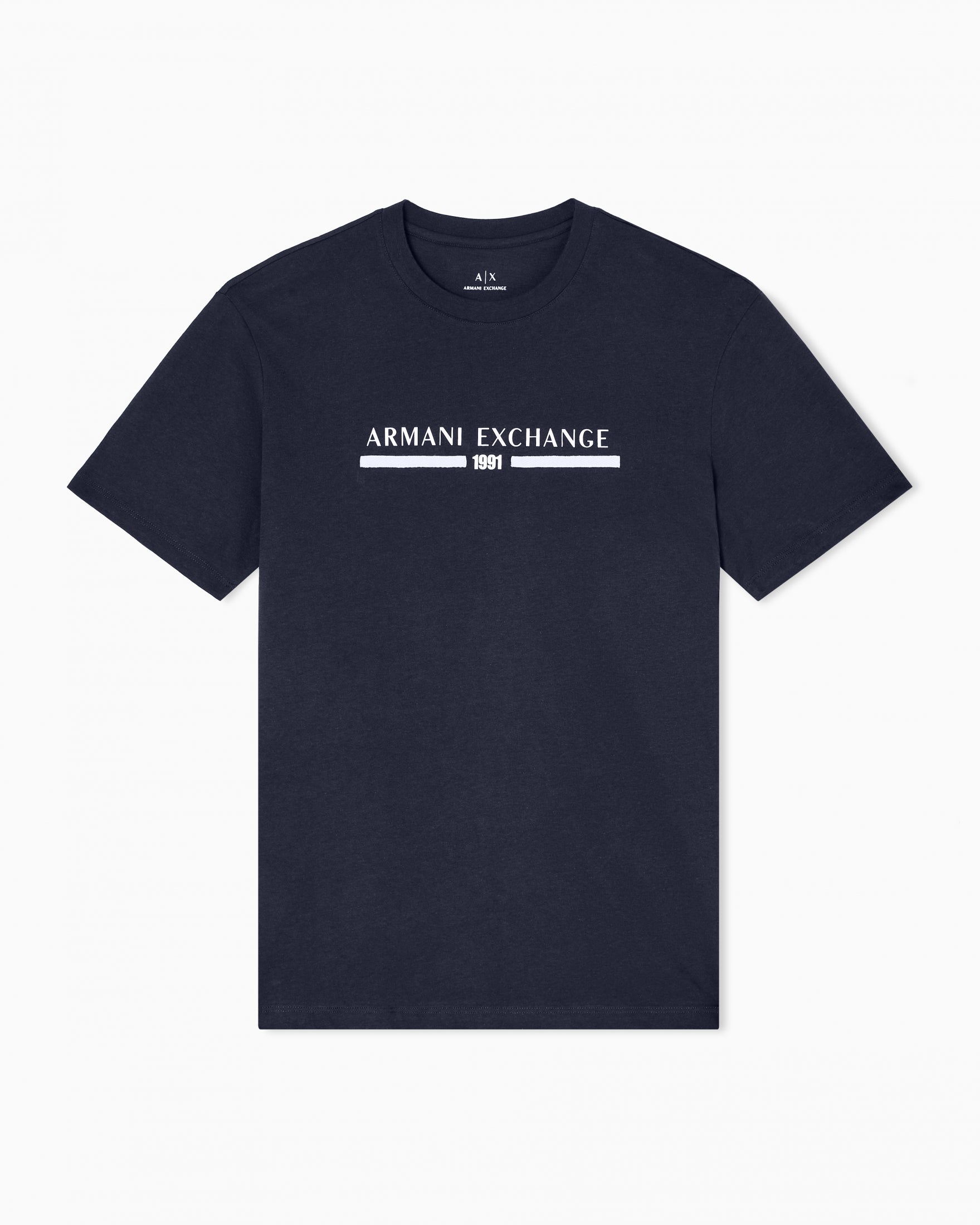 T-shirt regular con logo|Colore:Blu