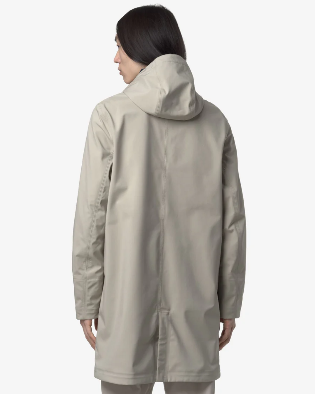 GIACCA IMPERMEABILE LUNGA |Colore:Beige cashmere-blue depth