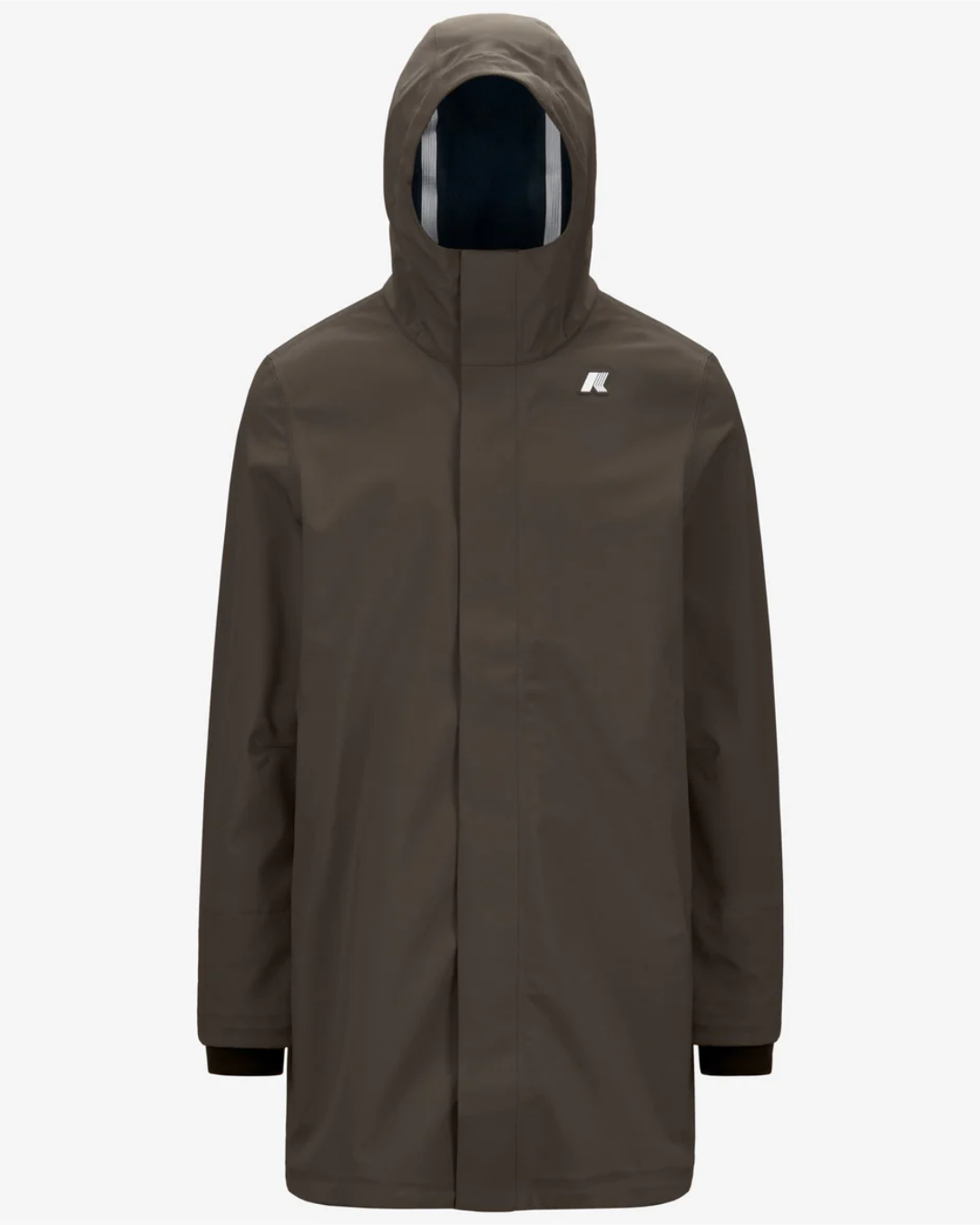 GIACCA IMPERMEABILE LUNGA |Colore:Black olive-blue depth