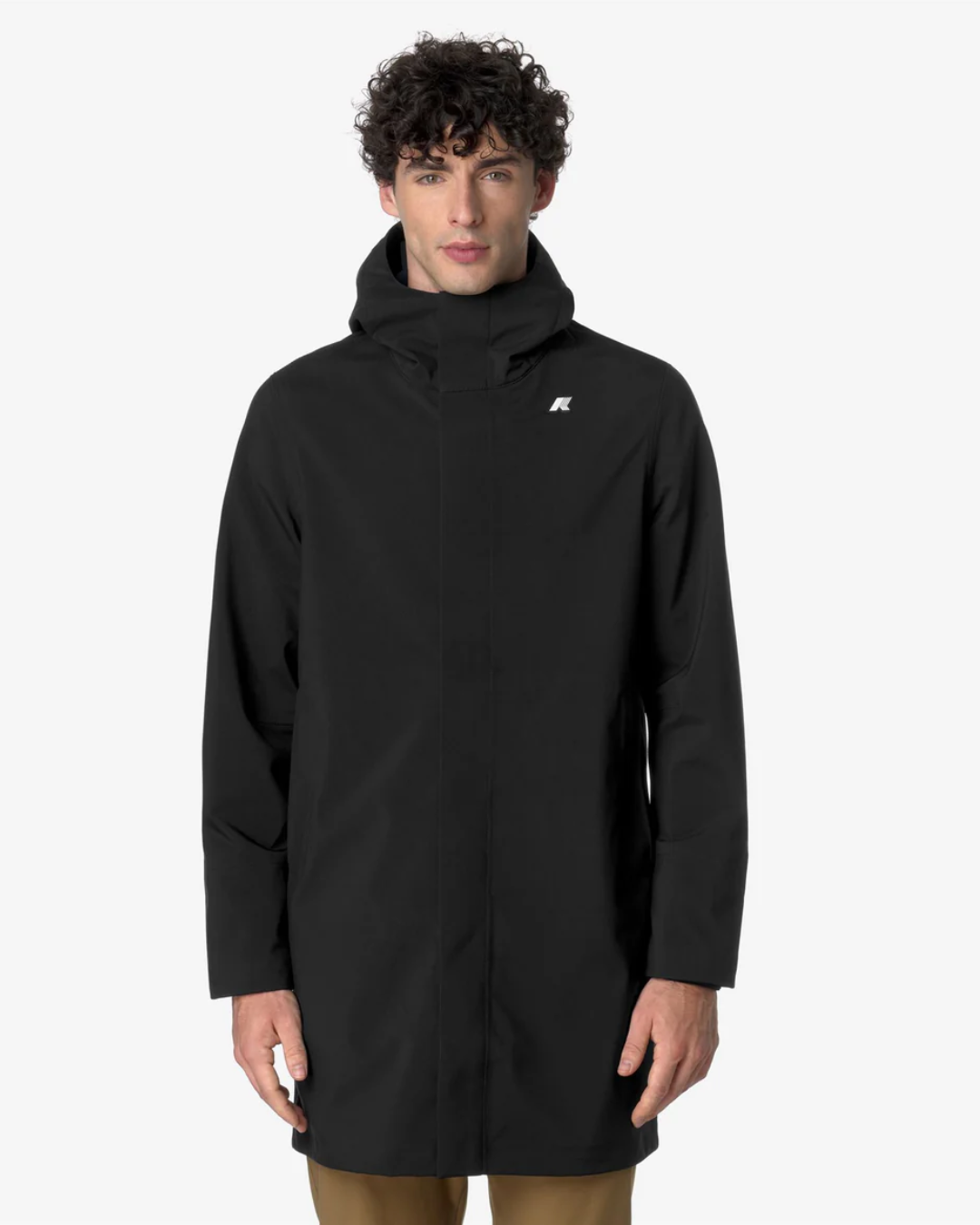 GIACCA IMPERMEABILE LUNGA |Colore:Black-blue depth