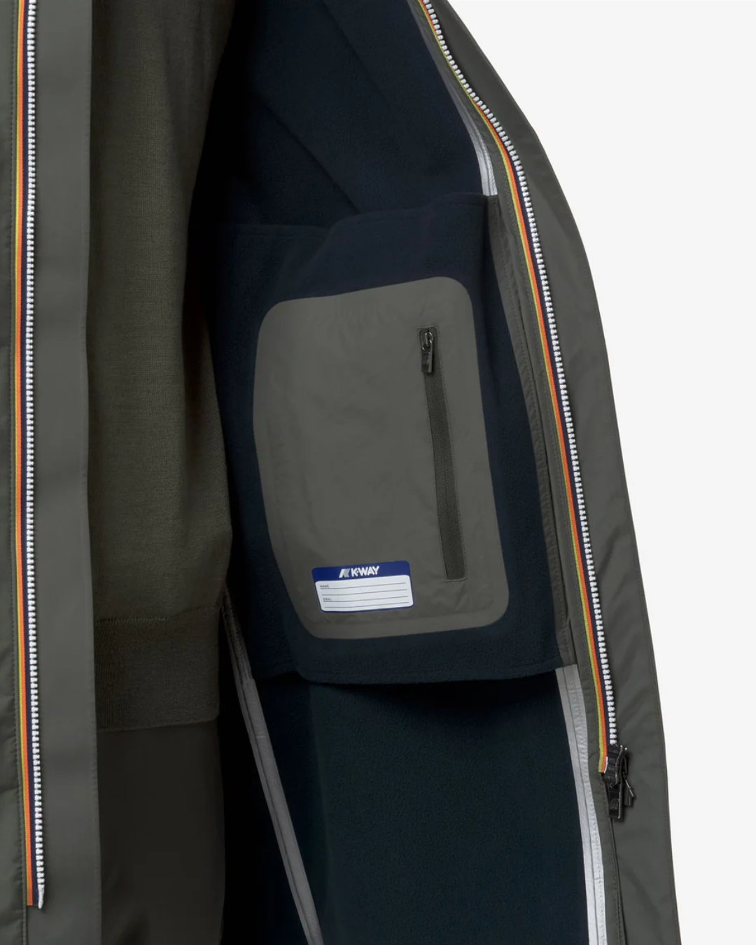 GIACCA IMPERMEABILE LUNGA |Colore:Green blackish-blue depth