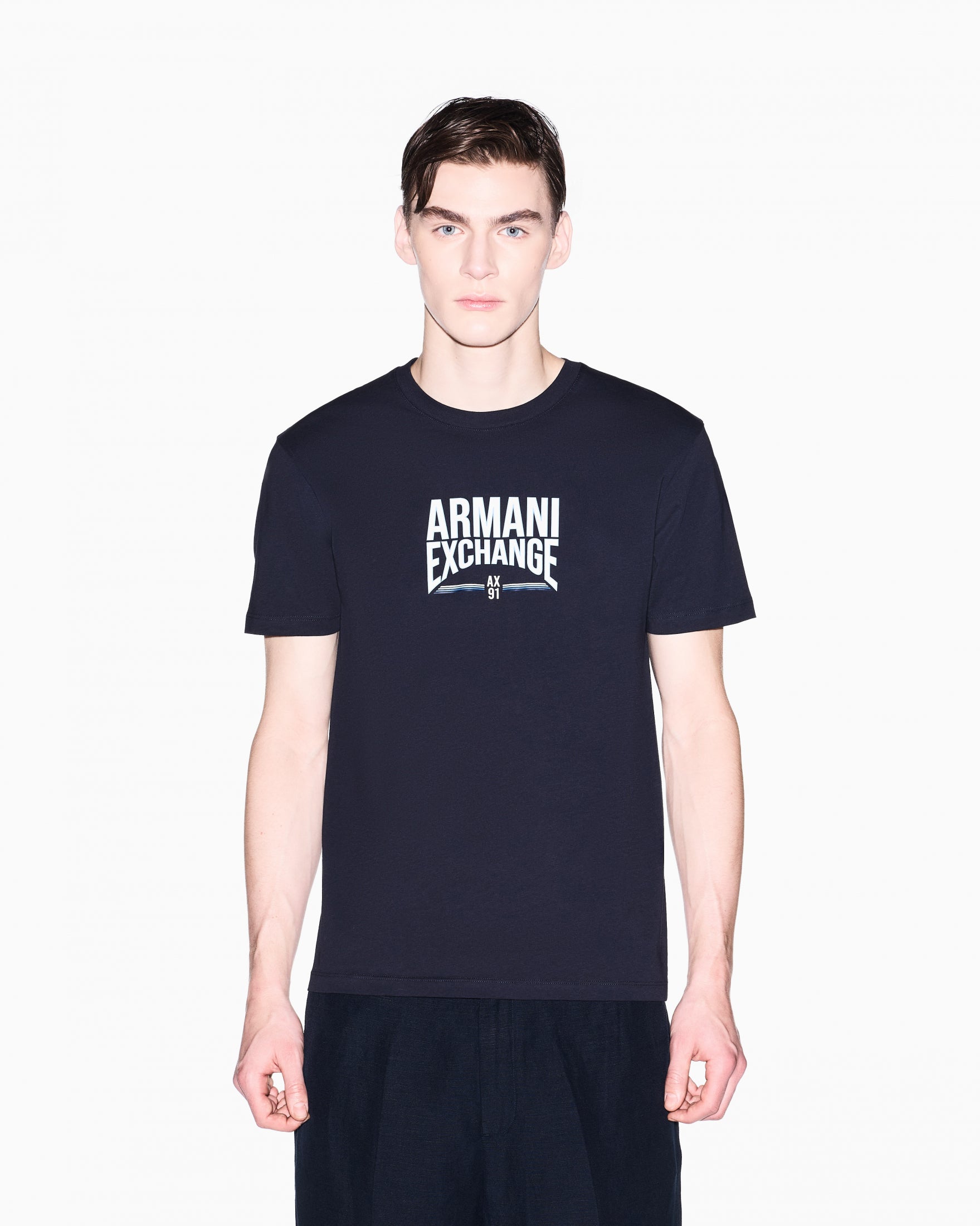T-SHIRT ARMANI EXCHANGE UOMO |Colore:Deep navy