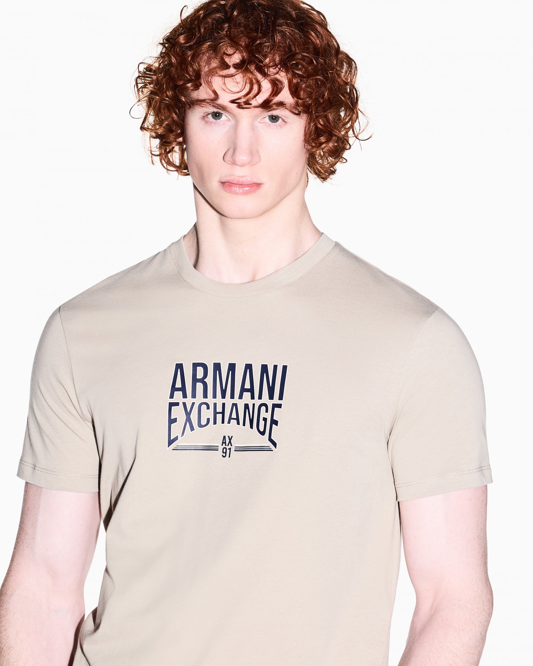 T-SHIRT ARMANI EXCHANGE UOMO |Colore:Cream