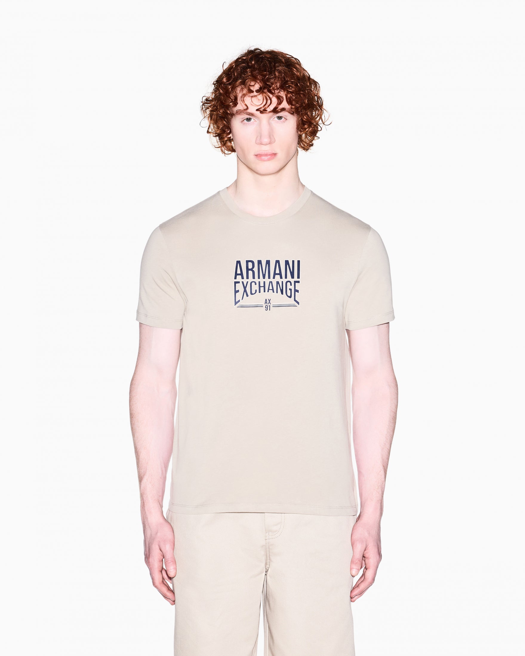 T-SHIRT ARMANI EXCHANGE UOMO |Colore:Cream