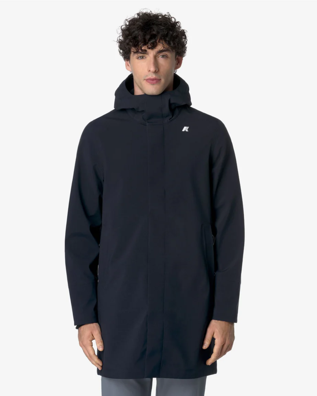 GIACCA IMPERMEABILE LUNGA |Colore:Blue depth-blue depth