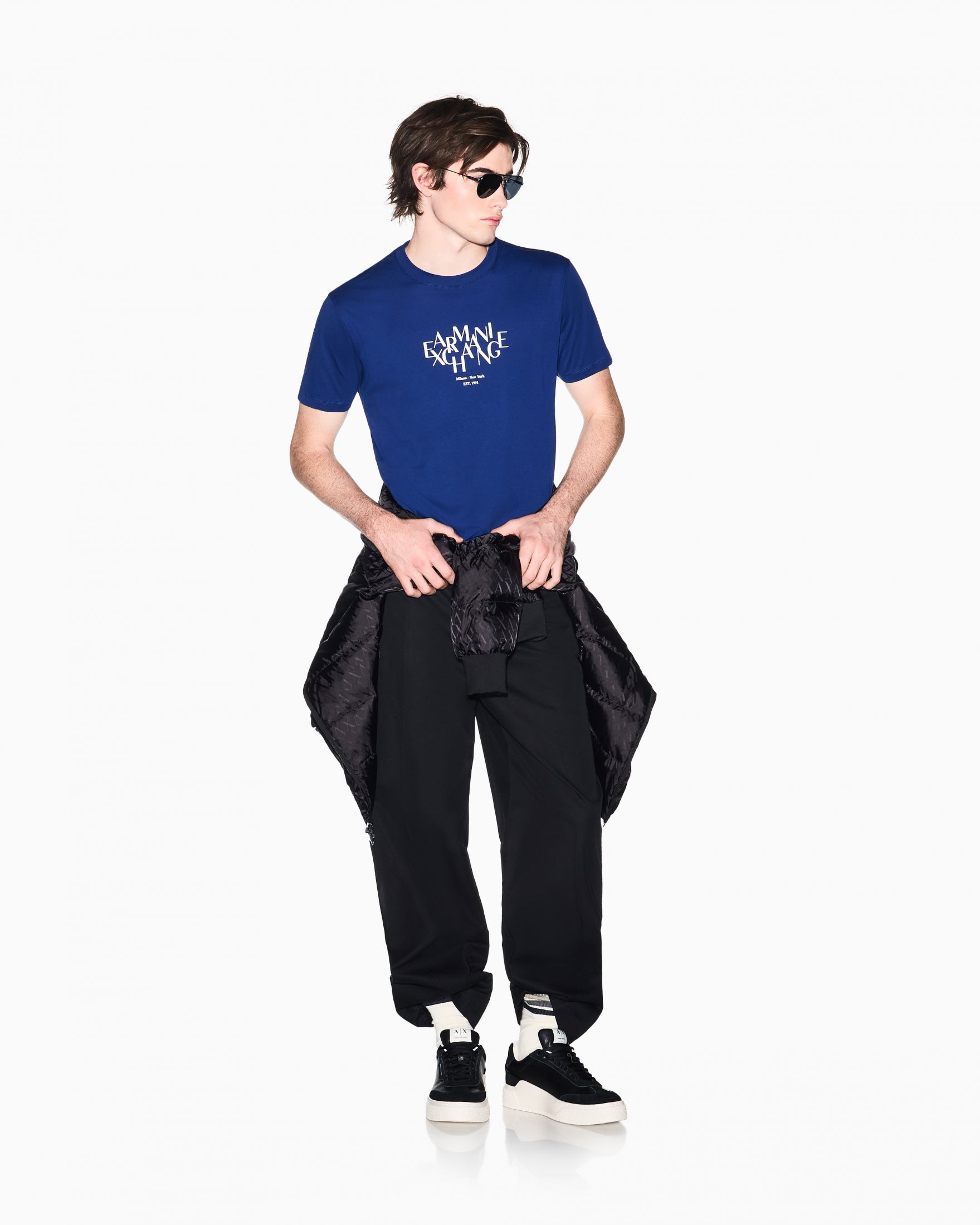 T-SHIRT ARMANI EXCHANGE UOMO |Colore:Bellwether blue