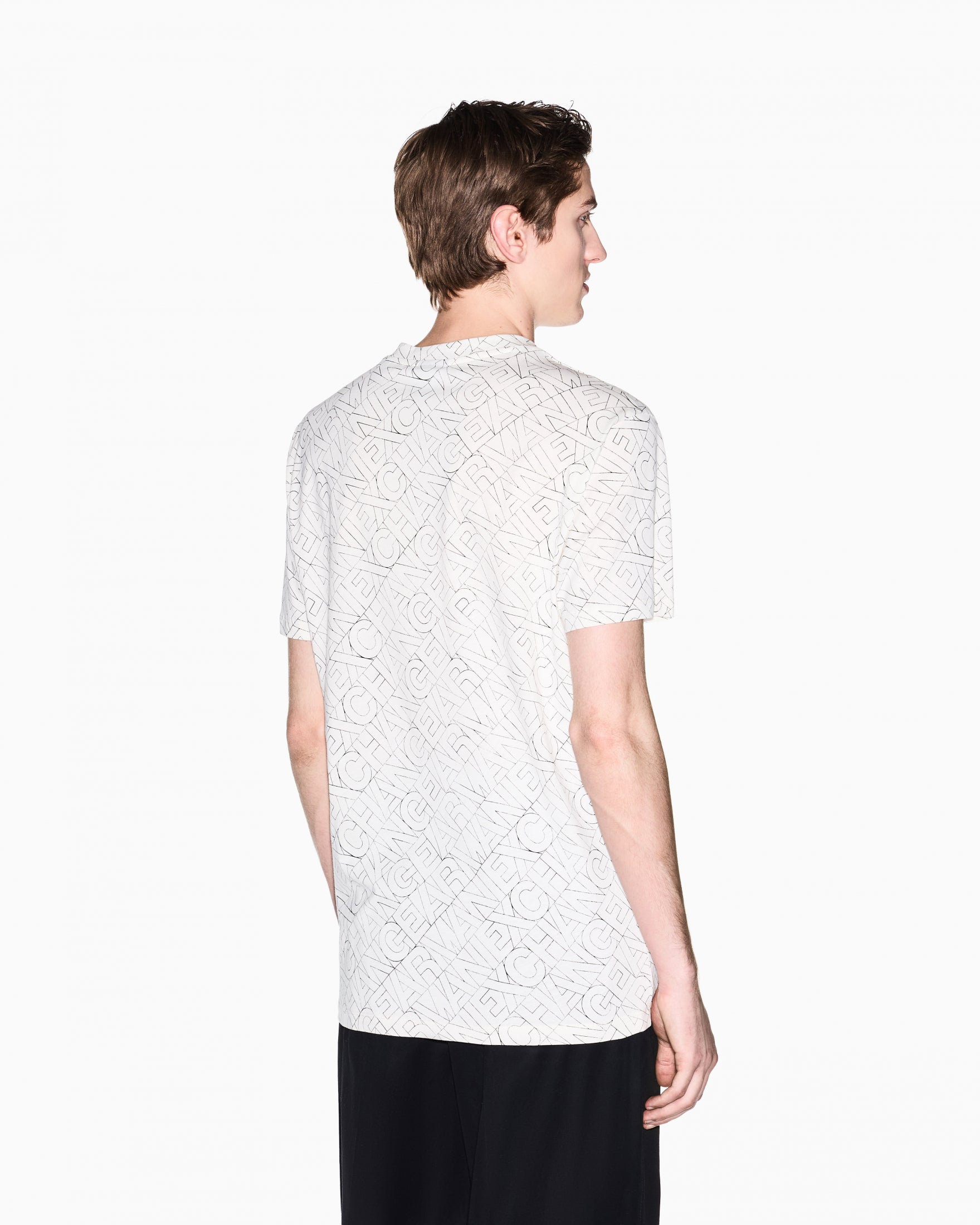 T-SHIRT ARMANI EXCHANGE|Colore:Diagonal lettering m