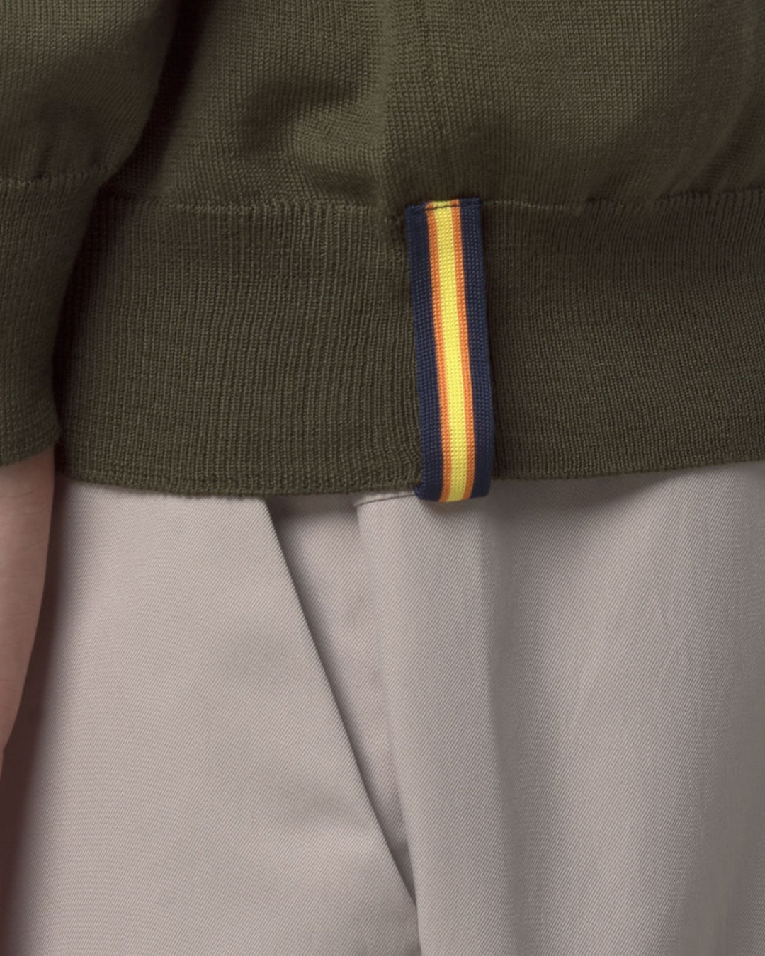 MAGLIONE IN LANA MERINO - REY WOOL MERINO BLEND|Colore:Green winter