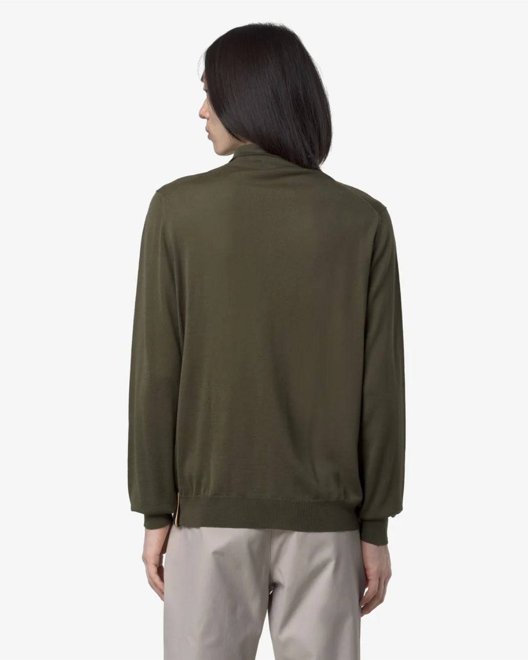 MAGLIONE IN LANA MERINO - REY WOOL MERINO BLEND|Colore:Green winter