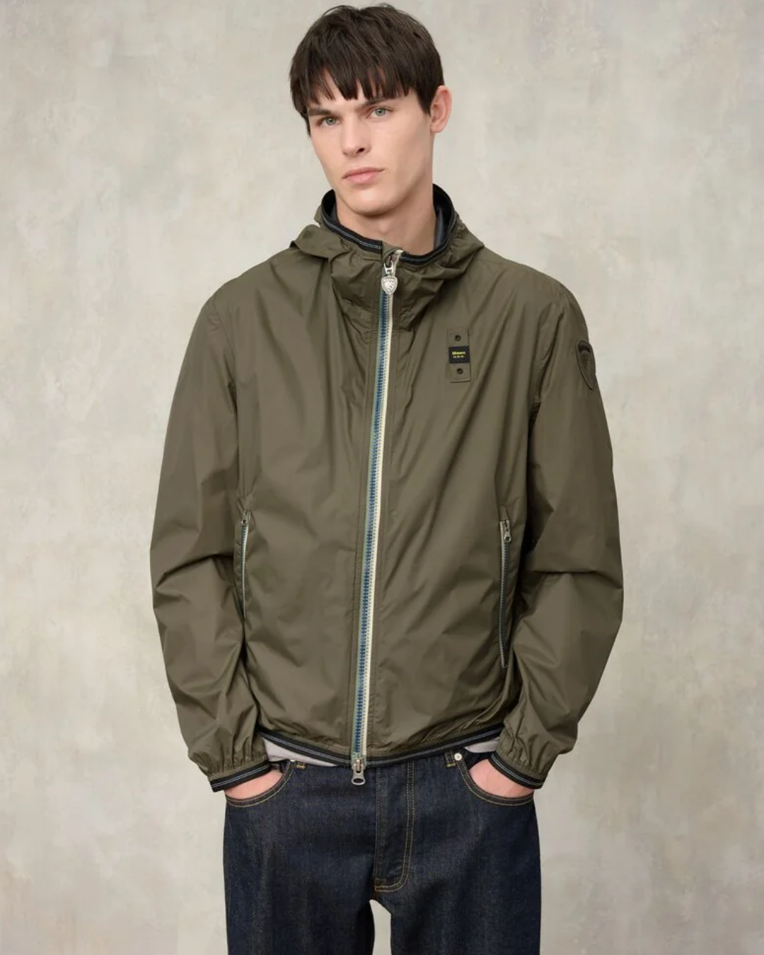 Giacca A Vento Nastrata Dodge da Uomo|Colore:Verde