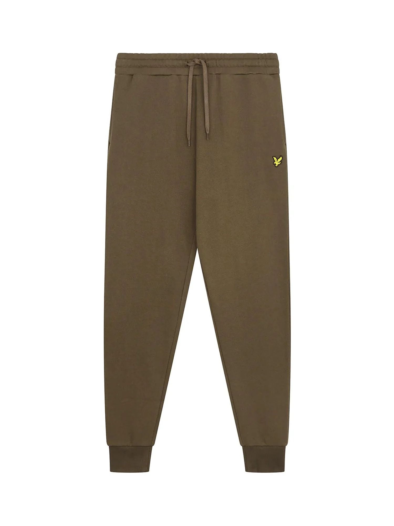 JOGGER BASIC IN FELPA |Colore:Verde oliva