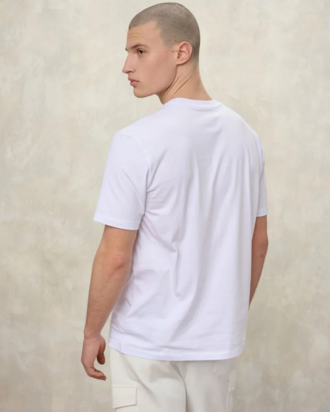Blauer t-shirt in cotone FAXON|Colore:Bianco