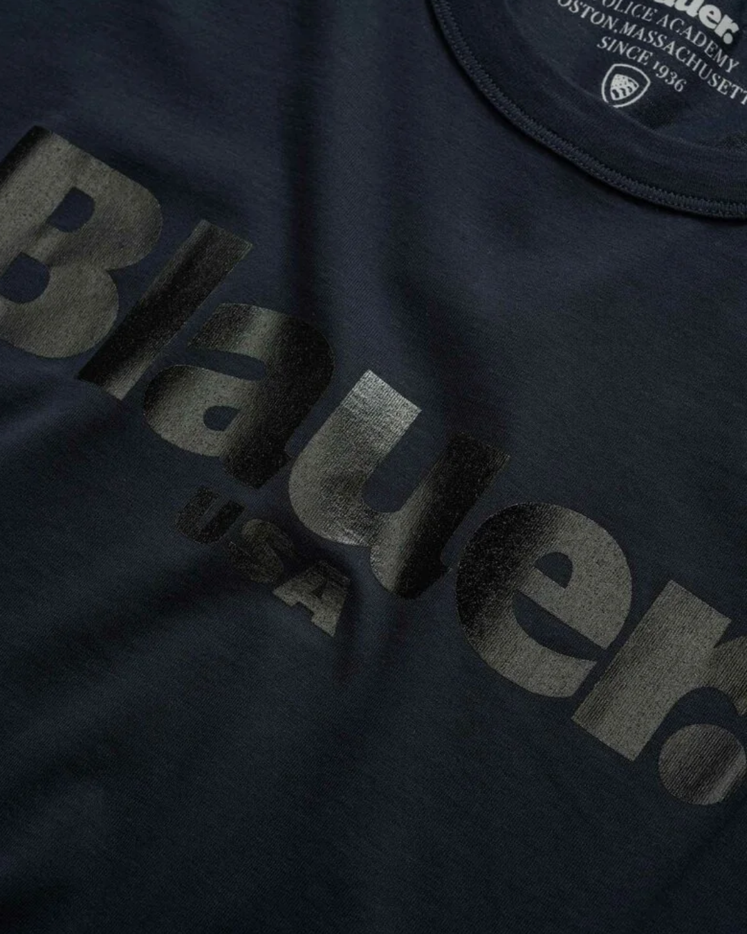 Blauer t-shirt in jersey BOURN|Colore:Blu