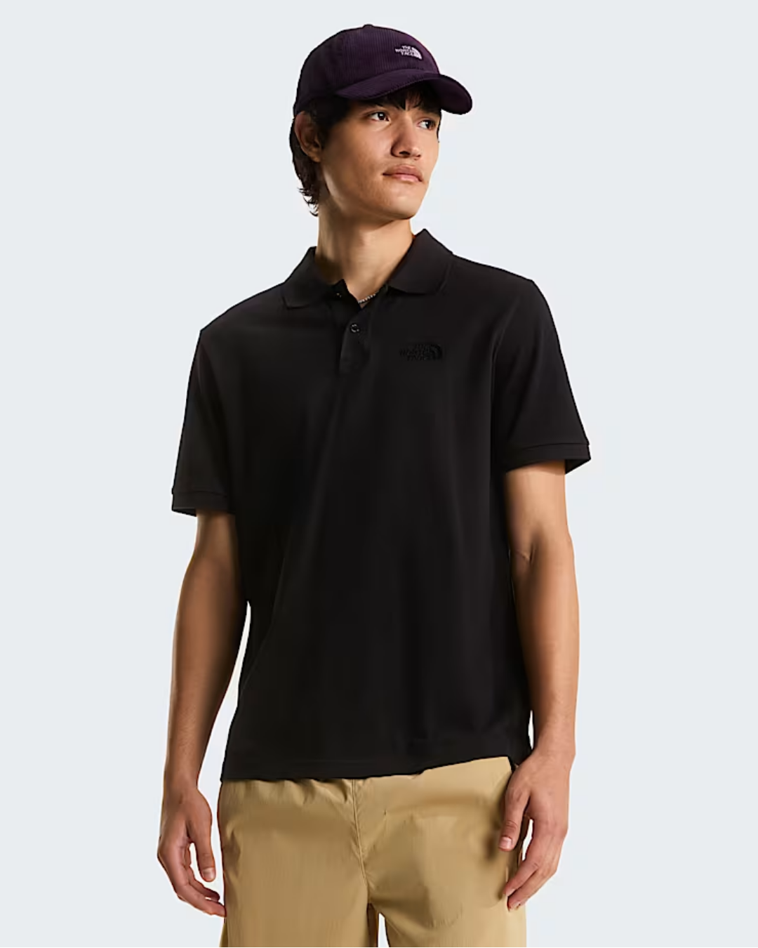 Polo Essential regular da uomo|Colore:Tnf black